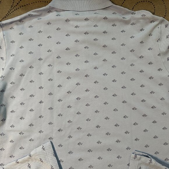 RALPH LAUREN CLASSIC FIT STRETCH MESH BLUE & D. RLP POLO SHIRT SIZE XXL MEN $125 - Picture 4 of 4